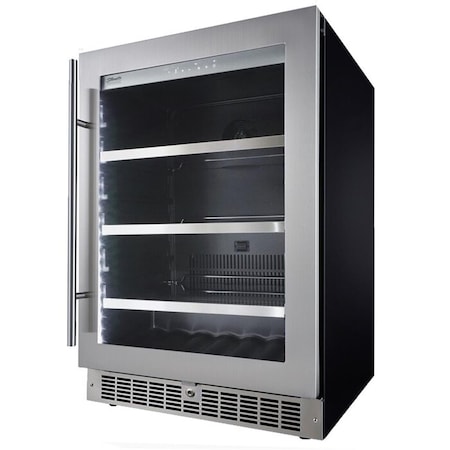Silhouette 24 in. Single Zone Beverage Center SPRBC056D1SS
